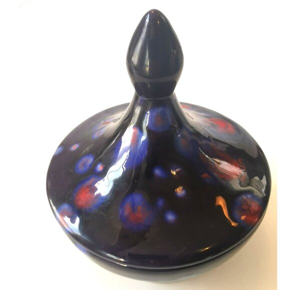 Treat Dispenser Hand Made 1975 Signed F.G. Ceramic - Picture 3 of 9